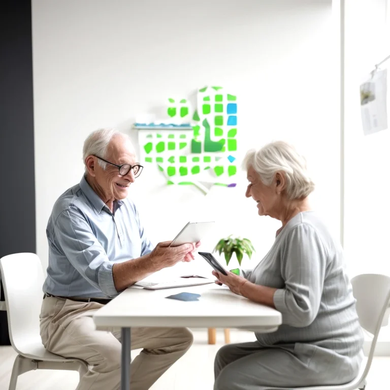 Senior im Beratungsgespräch